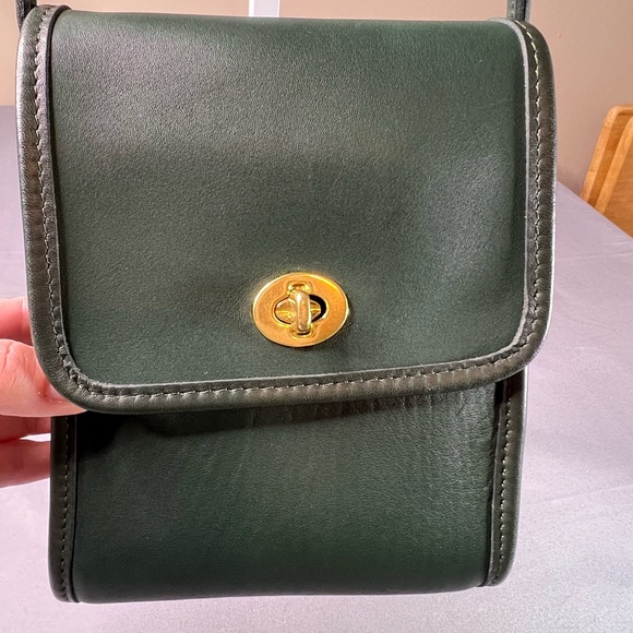 Coach Scooter Bag 9893 bottle green leather vintage - Picture 5 of 12